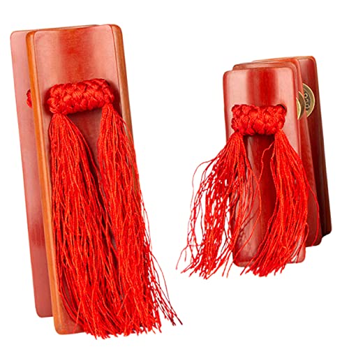 Milisten 1 Pair Old Bamboo Allegro Percussion Instruments For Adults Castanets For Adults Music Instruments For Adults Kids Noisemaker Bamboo Clappers Instruments Percussion Red Child China #TOP30