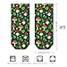 LITPUZC Women's Fashion Ankle Socks Funny Running Low Cut Socks Red Mushroom Unique Design Gnome Green No Show Athletic Sock Soft Breathable Crew Sock 5 Pairs