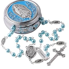 Guadalupe Rosary Light Blue