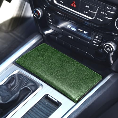 Organizador de guantera Piel Verde miniatura 5