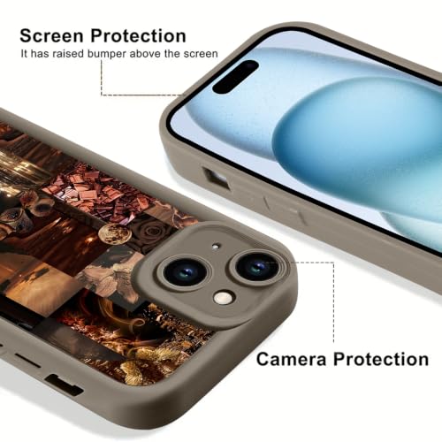 Cinysnt 2 Pack Autumn Fall Collage Phone Case for iPhone 15 Case Shockproof Soft Protective for Women Men Phone Cover Funda for iPhone 15 6.1 Inch Multicolor by Cinysnt - Used condition - Image 2