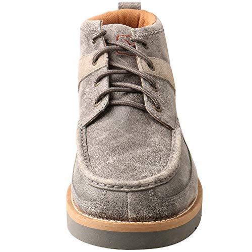 Image of Twisted X Men's Wedge Sole Shoes Moc Toe Grey 11.5 D(M) US