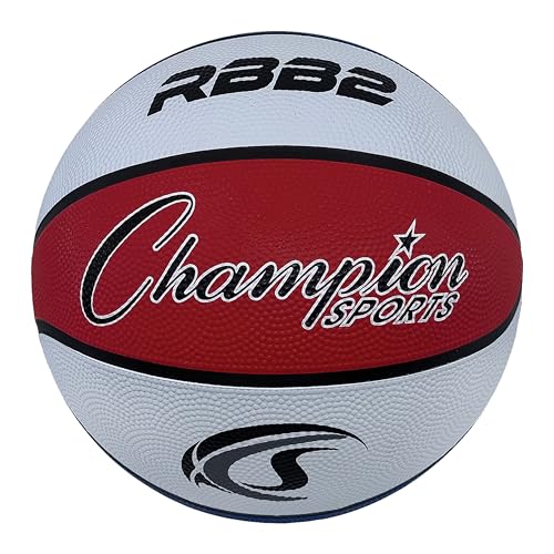 Image of Champion Sports Official Heavy Duty Rubber Cover Nylon Basketballs