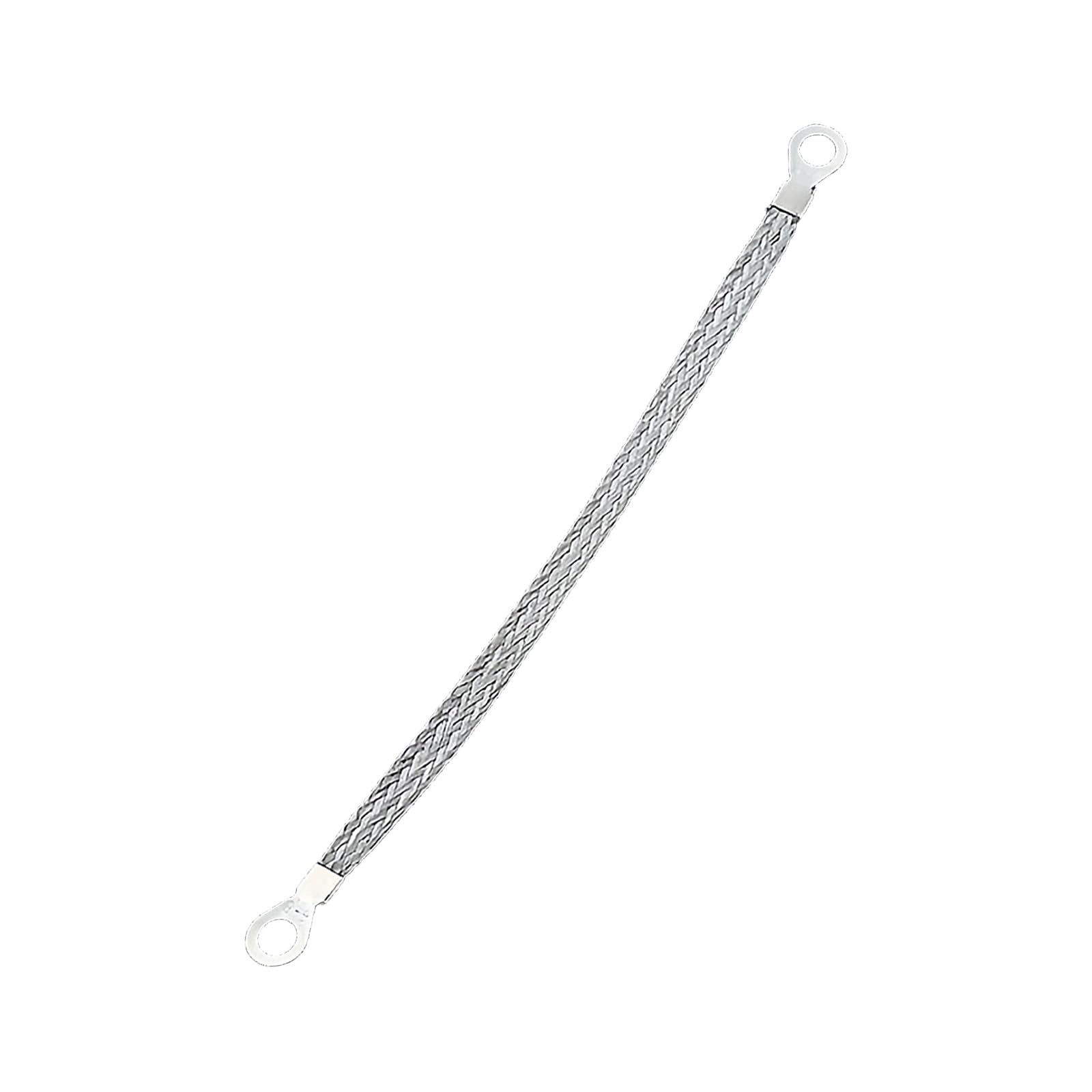 6Square Mm Plated Copper Braid Tape Jump Wire Strap for Electrical Cabinet Door and Bridge Connection 100Mm-300Mm Square Bridge Wire