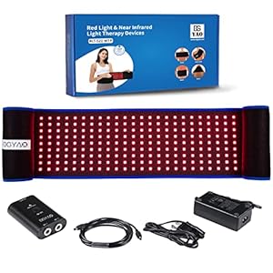 DGXINJUN Red Infrared Light Therapy Devices for Body Wrap Back Pain Relief Home Use Wearable Belt Joints Muscle Benefits