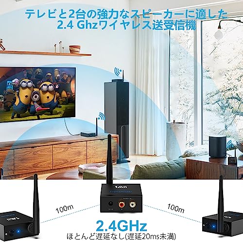 1Mii ワイヤレス オーディオ トランスミッター レシーバー RT5066R2 の商品画像 1