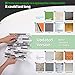 LONGKING 10-Sheet Self-Adhesive Peel and Stick Backsplash for Kitchen, Vinyl Decorative Tiles (Gray)