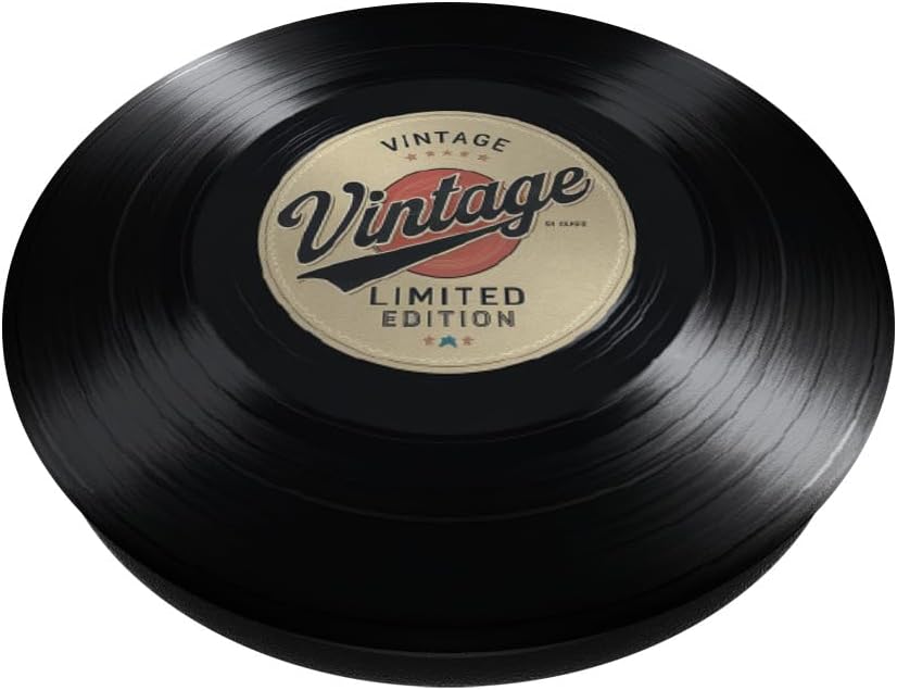 Vinyl Record Player Vinyl Collector Retro Music Lover PopSockets Adhesive PopGrip - Image 2