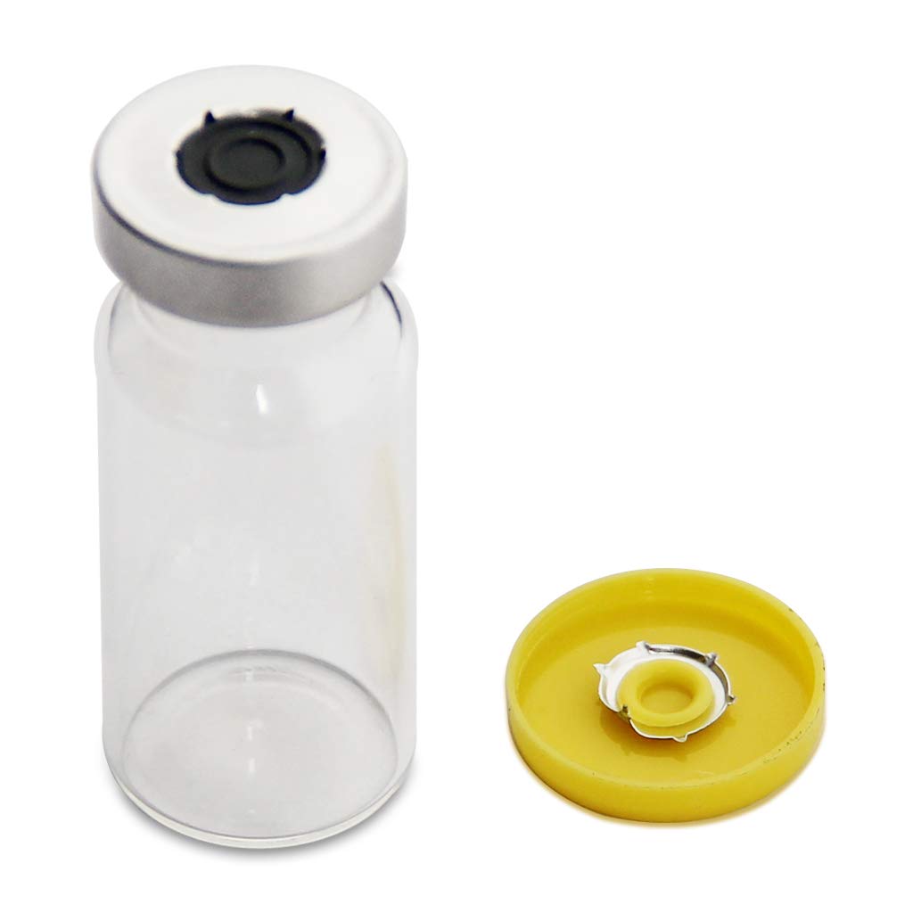 Cappucci flip off giallo da 20 mm-100 Pcs Alluminio-Plastica giallo Caps per flaconcino di vetro