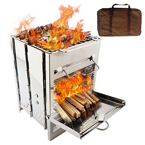 Barbecue à charbon portable et compact pour pique-nique et camping en plein air