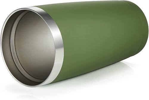 Miniatura 2 de CIVAGO Vaso de acero inoxidable aislado de 20 onzas, vaso de café con tapa y pajilla, vaso de viaje para café de viaje con doble pared, vaso para