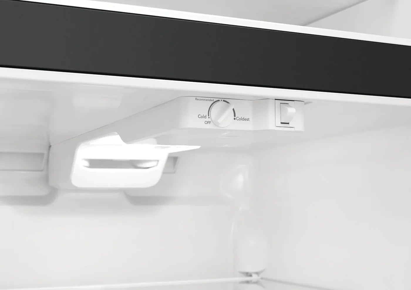 Frigidaire FFHT1835VB 30" Top Freezer Refrigerator with 18 cu. ft. Total Capacity 2 Full Width Glass SpaceWise Refrigerator Shelves 1 Full Width Wire Freezer Shelf and Reversible Door in Black on Fridge.com