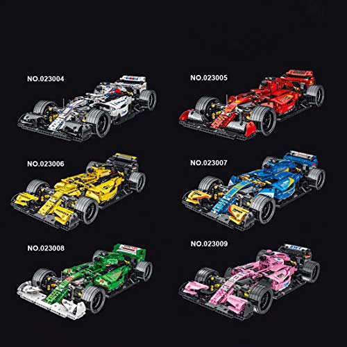 Dellia Technik Bausteine Formel F1 Racing Auto, 1100 Teile 1:14 Rennwagen Sportwagen Bausteine Modell Bauset… – Bild 4