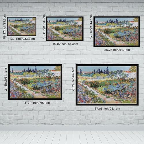 Impression sur toile Jardin à Arles Van Gogh 40x61cm tableau de salon