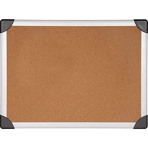Lorell Cork Board, 4'x3', Aluminum, Silver/Brown (LLR19192)