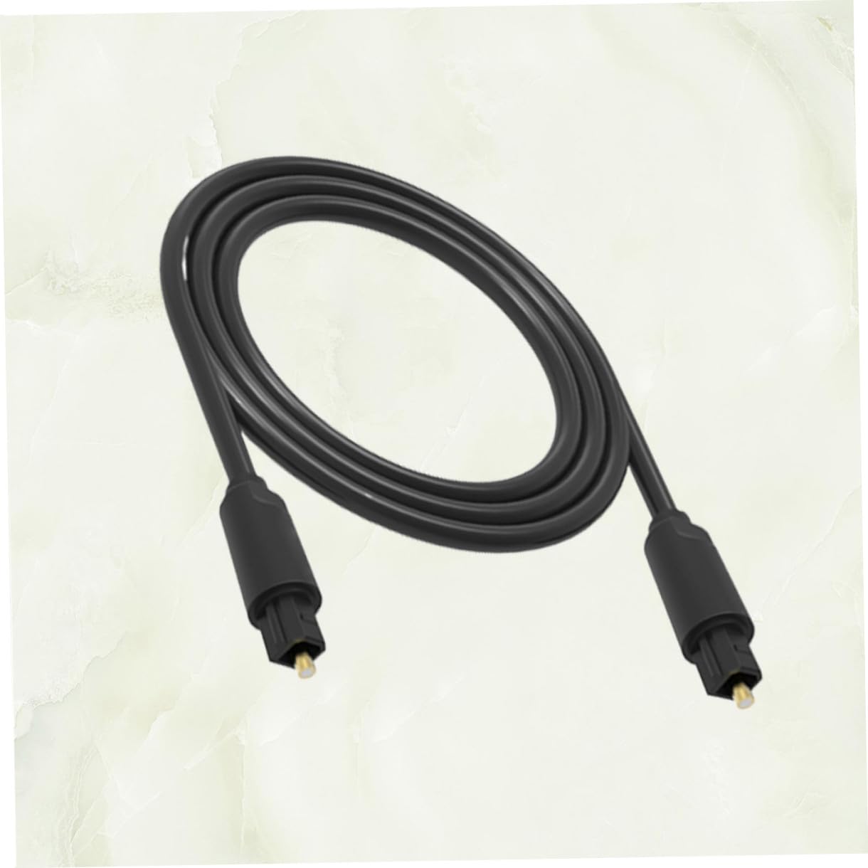 Artibetter 3pezzi Cavo Audio Ottico Fibra Cavo Digitale Per Amplificatore e Altoparlanti Connettori Cubo e Rimovibili Nero