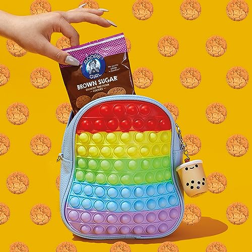Image of Goodie Girl Mini Brown Sugar Cookies, Gluten Free Cookies for Kids, 100 Calorie Snack Packs - Peanut Free, Individually Wrapped - Bite Size Lunchbox Snacks (10 Count)