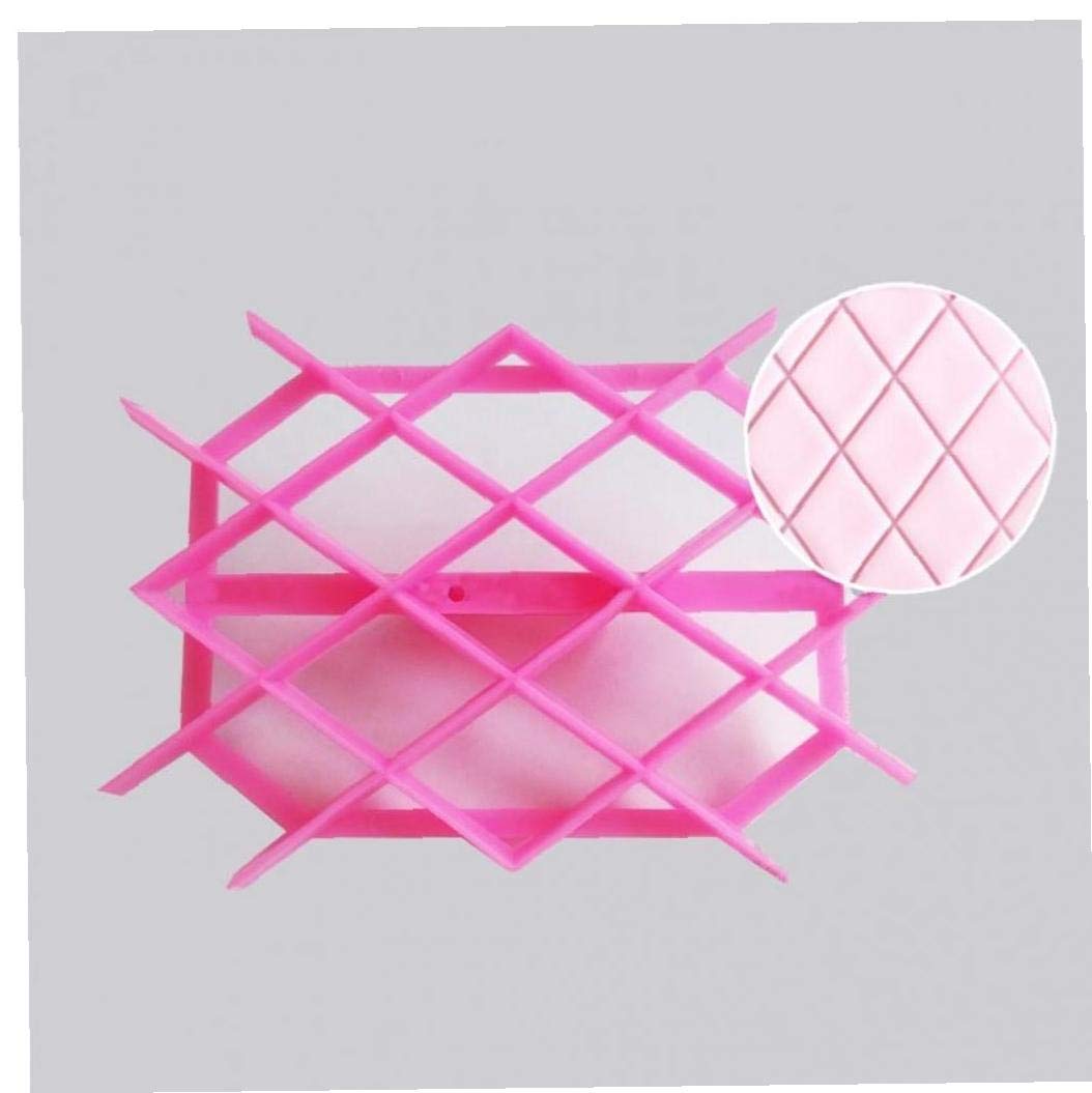 Culer Diamond Sugarpaste Gum Icing Baking Quilt Fondant Cake Raft Tool Embosser Cutter Icing Embosser Mould