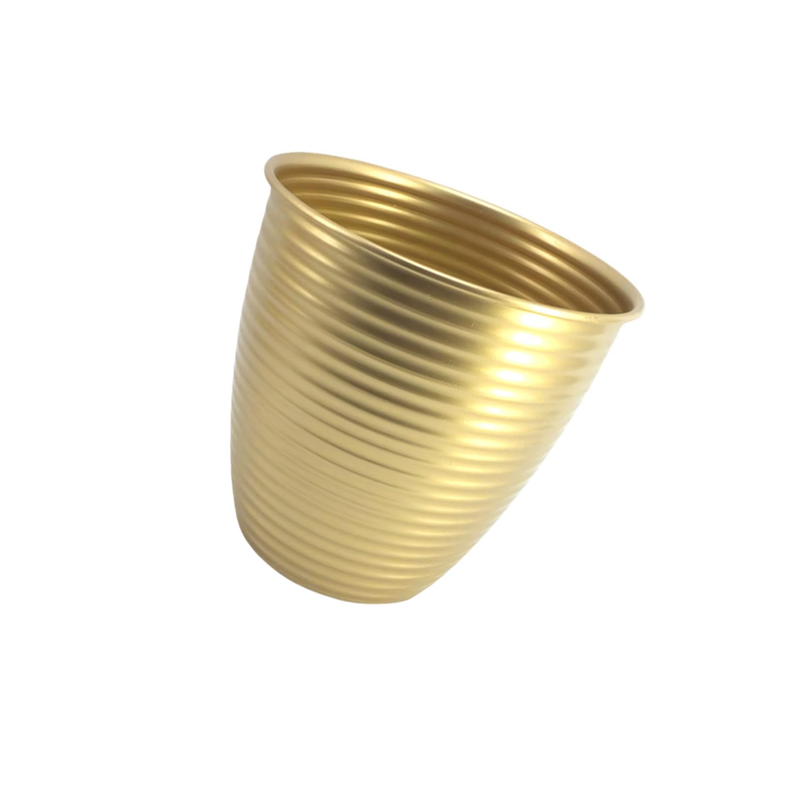 Decorative Metal Planter Vase Gold Finish for Console Table Hallway Styling, Indoor Floral Greenery Display Accent Decorative Planter Vessel Tabletop Accent Hallway Console Living Room Centerpiece