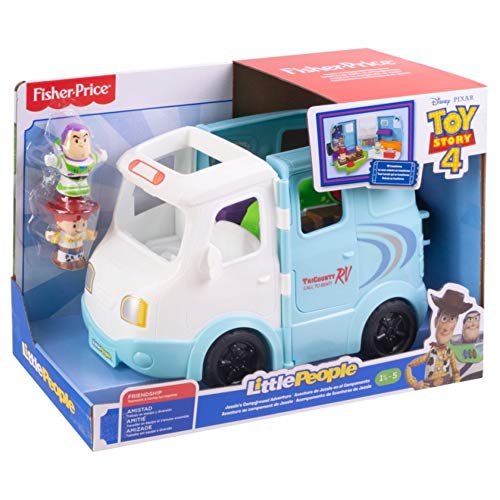 Image of Fisher-Price Little People Toddler Toy Disney Toy Story 4 Jessie’s Campground Adventure Playset for Preschool Pretend Play Kids Ages 18+ Months