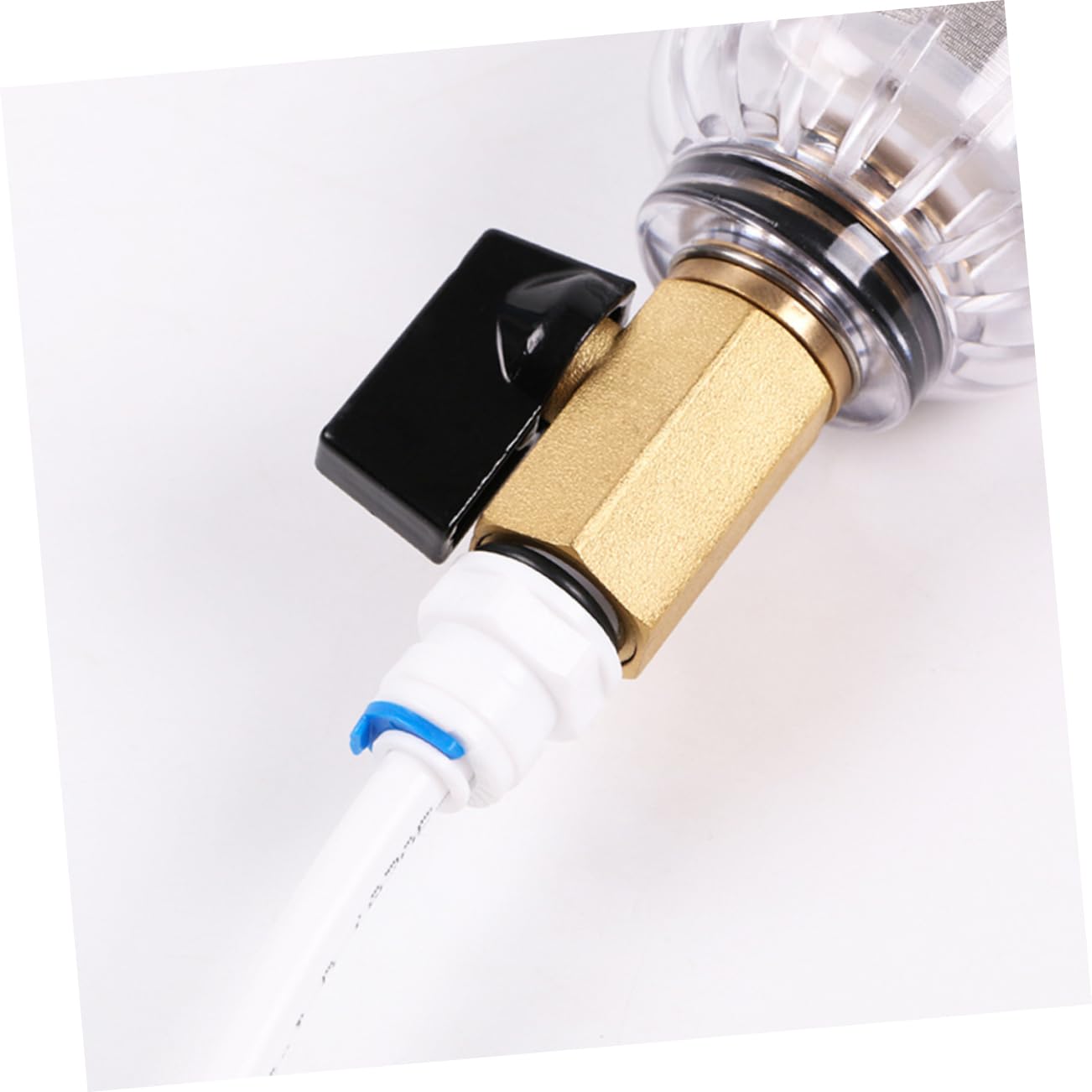 Sosoport Filtro per Acqua Design Traslucido Filtro per Sedimenti Riutilizzabile Depuratore d Acqua per Rubinetto e Rimuove Ruggine