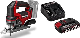 TE-JS 18/100 Li-Solo Power X-Change cordless jigsaw (18 V, cutting depth 100 mm wood, stroke height 26 mm, angled cuts up to 45° + blade) with charger and 2.5Ah battery