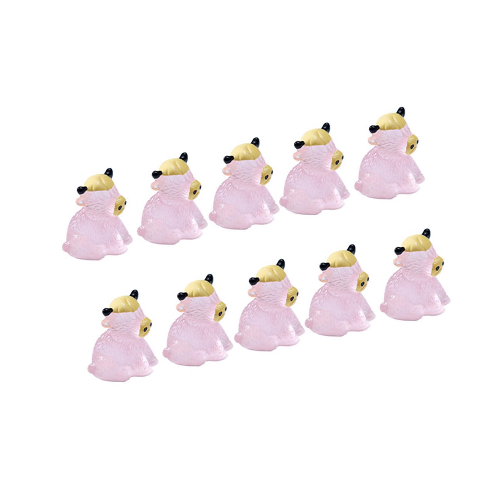 ZEPFJHE Tiny Highlands Cow Minis Resin Cow Figurines for Fairy Garden Decors, Miniatures Dollhouses Accessories, Ornaments Miniature Landscape Ornament