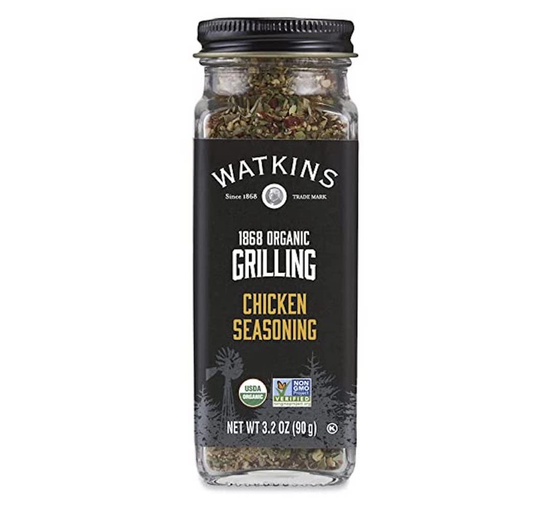 Watkins Organic Grilling Chicken Seasoning, Non-GMO, Kosher, 3.2 Oz, 1-Pack