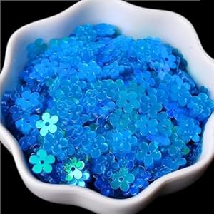 WEKONUMEX 20g Pailletten Pflaumenblüte Saphir