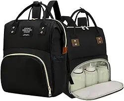 Mochila Maternidade Impermeável Grande Capacidade para Bebê Menino e Menina Gestante Bolsa Multifunção com Compartimentos Térmicos para mamadeiras e Alça de mão Confortável