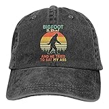 Bigfoot is Real and He Tried to Eat Hat, Funny Sasquatch Gifts for Men Women, Adjustable Vintage...