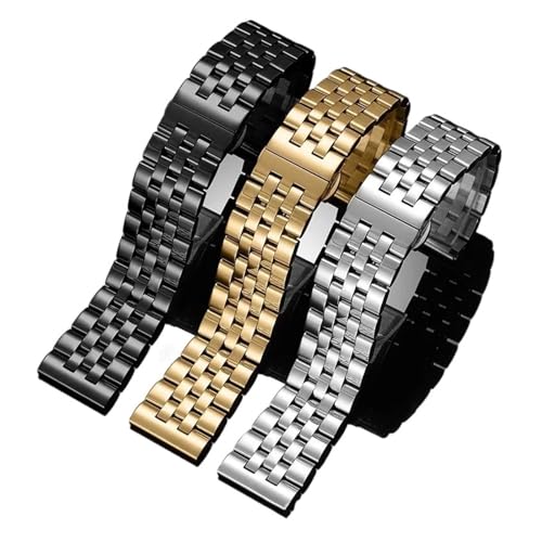 Bracelet de montre 22mm acier inoxydable boucle pliante métal