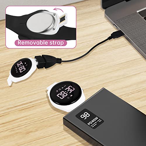 Kids Watch, Digital Watch, Sport Watch with Alarm Clock, Stopwatch, Waterproof Fitness Tracker with No App for Ages 5-12 Children (MEHeipin-Black Pink)3