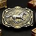 Zeizafa Punk Belt Buckles Metal Replacement for Fashion Men Retro Horse Trend Punk Cool Replacement Buckle (Metal) Fashionable Runni