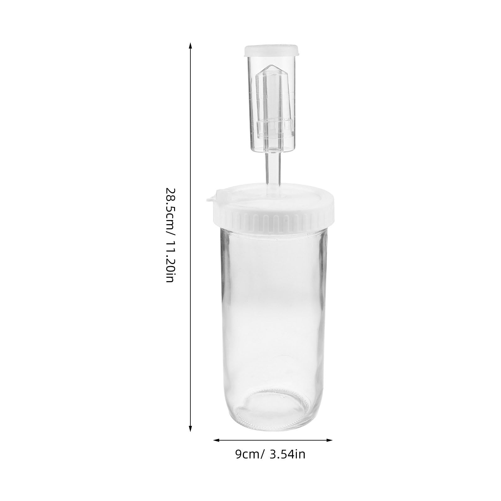 OUNONA 2 frascos de Vidrio para encurtidos con Tapa hermética y Cierre de Aire - Frasco de fermentación de Boca Ancha de 710 ml - para fermentar Verduras en la Cocina y Preparar chucrut casero de