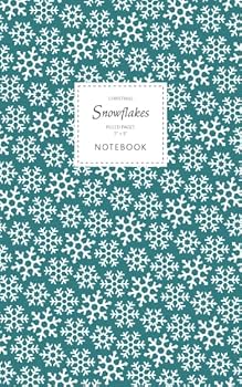 Paperback Christmas Snowflake Notebook - Ruled Pages - 5x8: (Christmas Sea Green Edition) Fun notebook 96 ruled/lined pages (5x8 inches / 12.7x20.3cm / Junior Legal Pad / Nearly A5) Book
