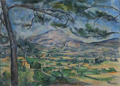 Art Mural Montagne Sainte-Victoire Cézanne Decor Salon Poster 60x90cm