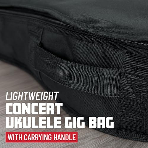 image for Gator Cases Foam Padded Concert Ukulele Gig Bag; Fits Concert Ukuleles