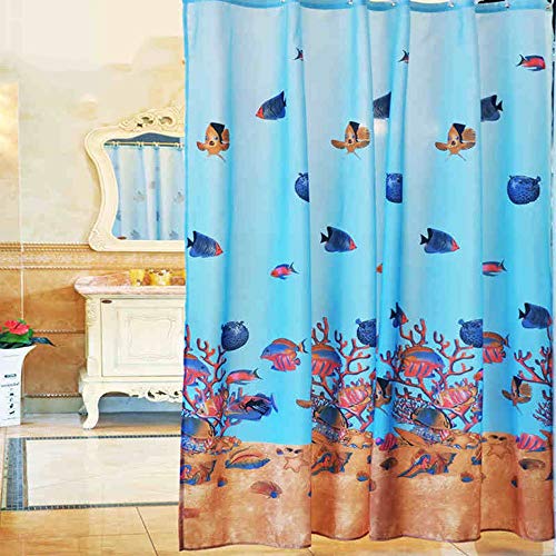 Rideau de douche en polyester MU pour separation de salle de bains