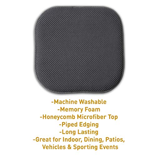 image for Sweet Home Collection 4 Pack Memory Foam Honeycomb Nonslip Back 16