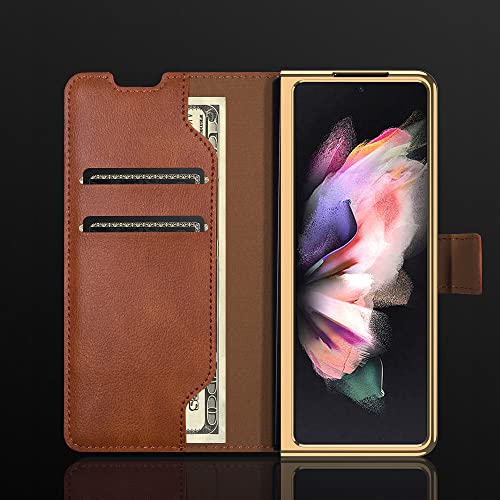 Housse cuir Galaxy Z Fold 3 rouge idéale pour vos déplacements - 3
