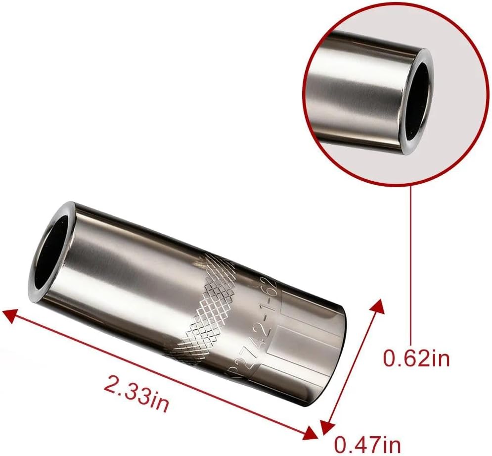 5-PK MIG Gun Nozzle KP2742-1-62R 5/8" ID fits Lincoln Magnum PRO 250L 300L 250A / 350A guns part