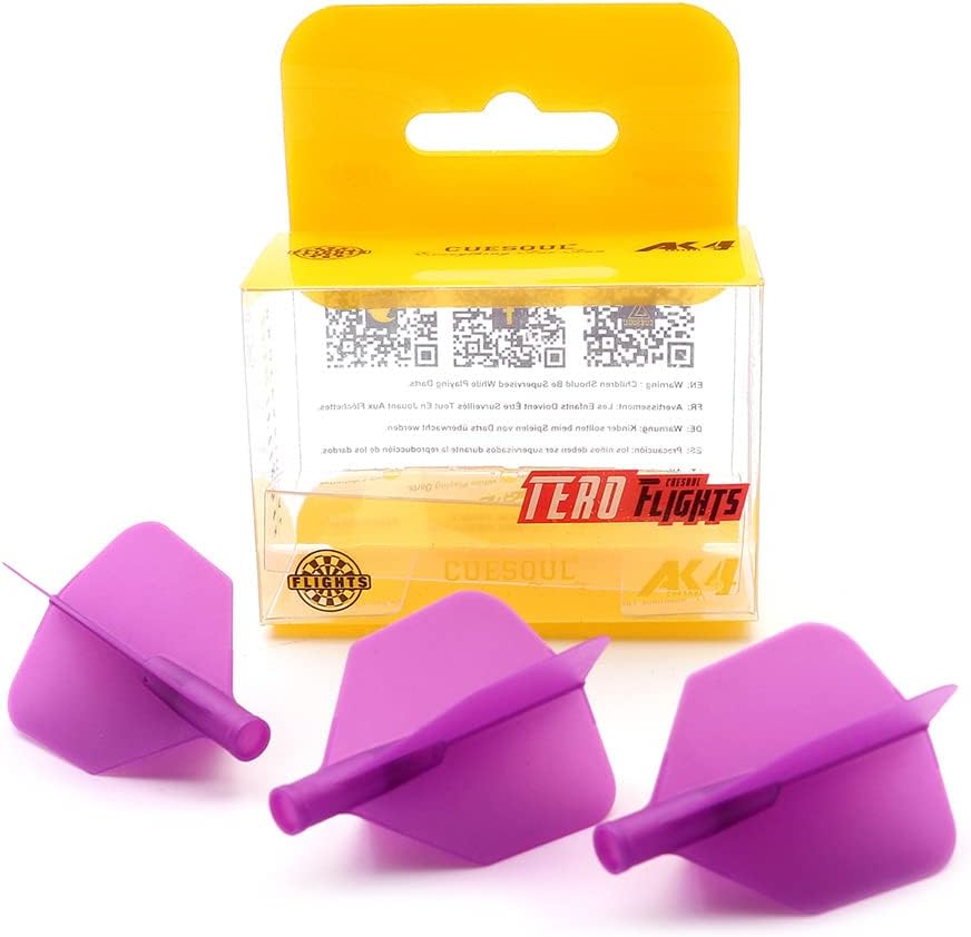 CUESOUL TERO AK4 Dart Flights Big Wing shape,Set of 3 pcs(CS-AK4+9DYS)