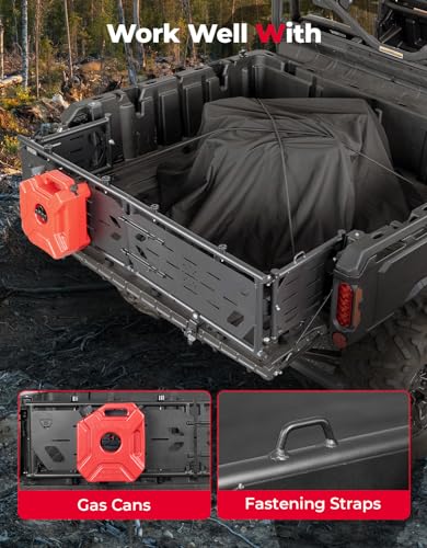 Extensor de portón trasero KEMIMOTO para más almacenamiento en Can-Am Defender MAX 8