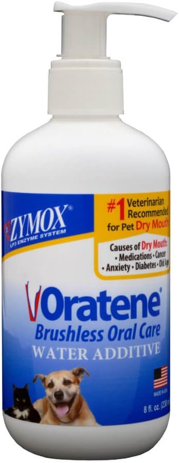 Pet King Brands Zymox Water Additive Oral Solution, 8-Ounce Pump Bottle