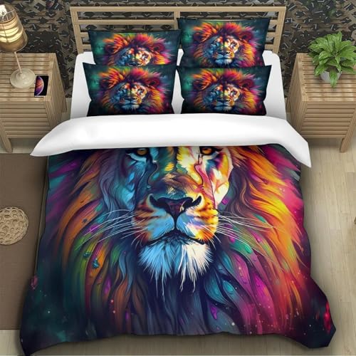Housse de couette hypoallergénique art canin 3D en microfibre douce - 5