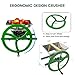 EJWOX Fruit and Apple Crusher – 7L Stainless Steel Manual Grinder with Large Flywheel Handle, Easy-to-Use Fruit Pulper for Juice, Wine, and Cider Pressing