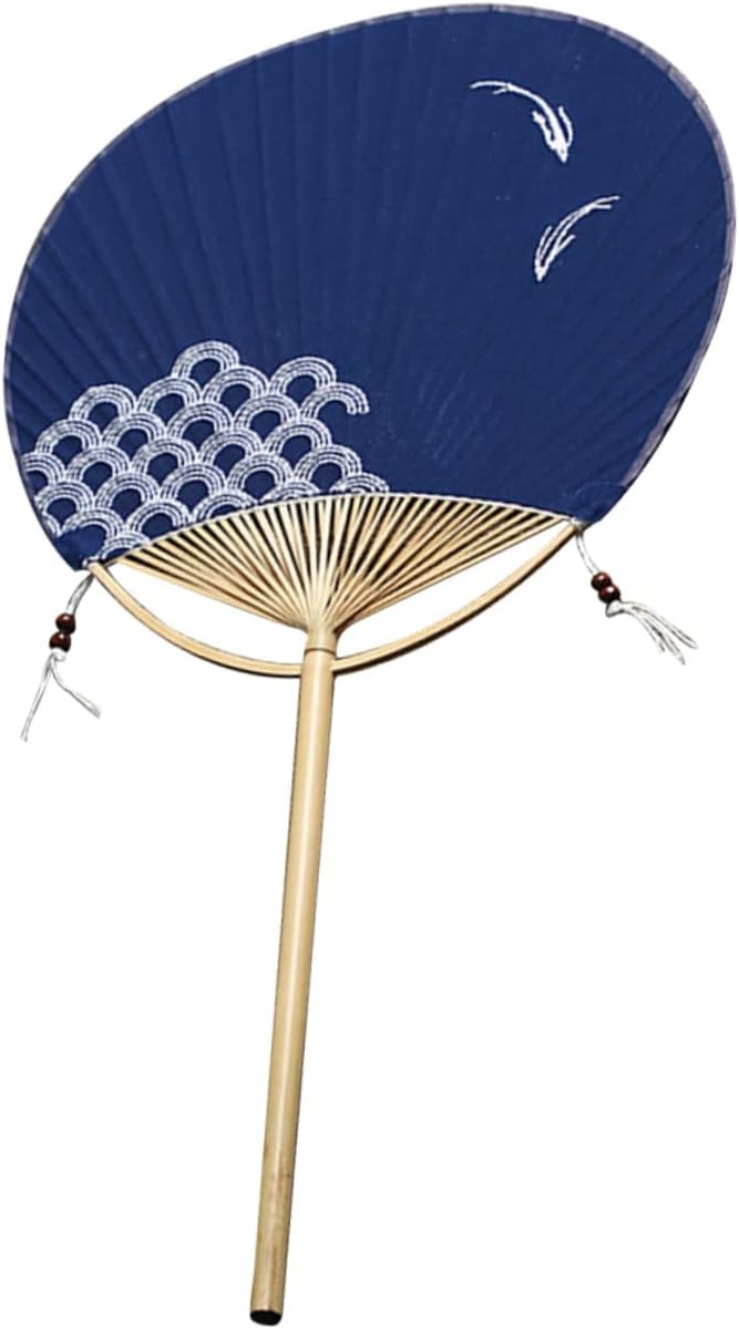 Japanese Hand Fan round Paddle Fan for Room Decoration