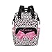 CUXWEOT Personalized Leopard Diaper Bag Backpack with Name Custom Mommy Baby Bags Waterproof Travel Daypack for Woman Gifts