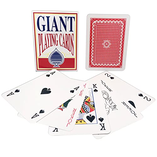 Baraja de cartas jumbo gigante 8x11 pulgadas miniatura 6